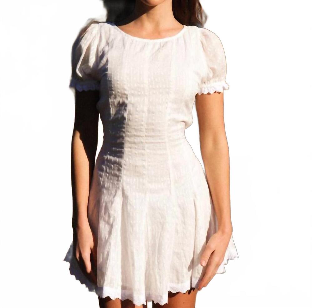 NEW PRAERIE sarah dress in white